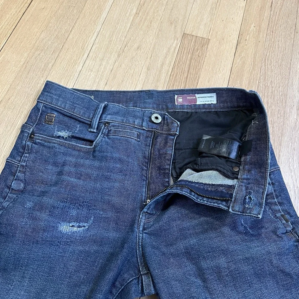 G Star‎ Raw D Staq Jeans Men 31x34 Japanese Fabric Denim Streetwear Slim Stretch